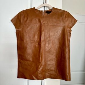 Lamb skin Leather Coach T-Shirt XS